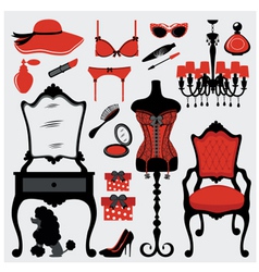 Boudoir vector image