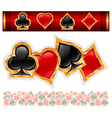 Card suit icons Card suit icons vector image