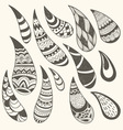 Paisley design elements vector image