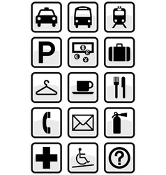 Service signs vector image