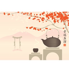 Tea gate vector image