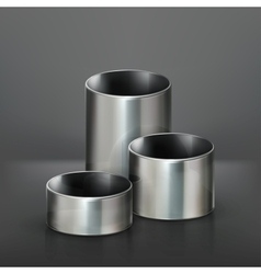 Steel pipes vector image