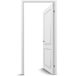 Open door vector image