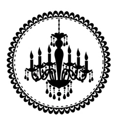 Chandelier vector image