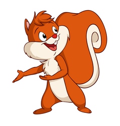 Squirrel welcome vector image