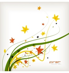 Autumn leaves nature background Autumn leaves nature background vector image