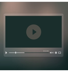 Video player vector image