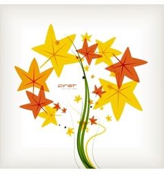 Autumn leaves nature background Autumn leaves nature background vector image