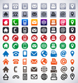 Contact Icons vector image