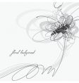 Floral background vector image