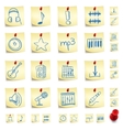 Sticker icon set vector image