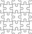 Jigsaw puzzle vector image