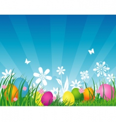 Easter background vector image