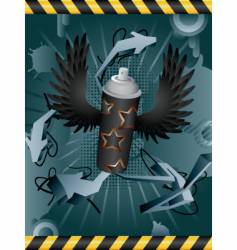 Spray can vector image