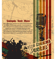 Retro concert poster vector image