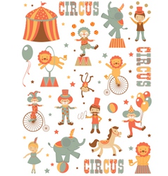 Circus in town vector image