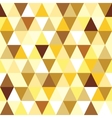 Abstract gold seamless triangle pattern vector image