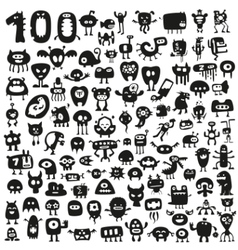 Funny monsters vector image
