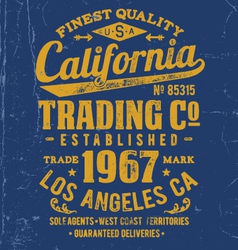 Vintage Type Lock-Up Apparel Design vector image