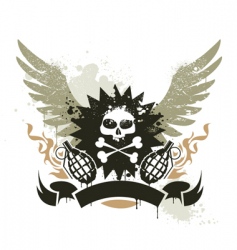 Grunge gang design vector image