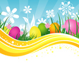 Easter banner vector image