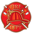 Fire Department or Firefighters Cross Symbol vector image