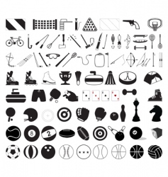 Sporting equiptment vector image