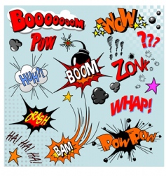 Comic book explosion vector image