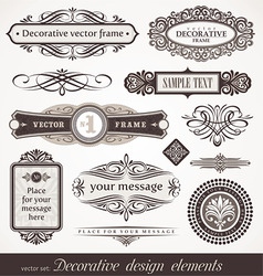 Design elements page decor vector image