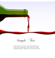 Pouring wine concept vector image