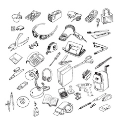 Office equipment vector image