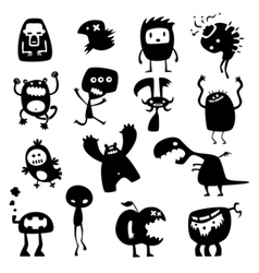 Funny monsters vector image