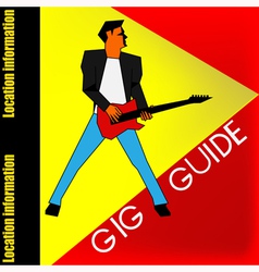 Gig Guide Background vector image