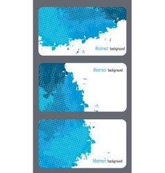 Business card templates with abstract background vector image