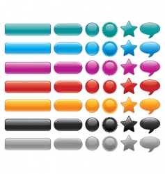 Website buttons vector image