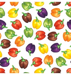 Multicolor peppers pattern vector image