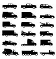 Truck set vector image