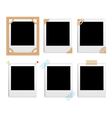 Polaroid frames vector image
