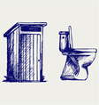 Toilet vector image