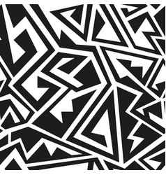 Monochrome geometric pattern vector image