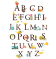 Alphabet chart Alphabet chart vector image