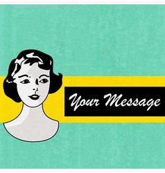 Retro Message Background vector image
