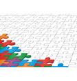 Many-colored puzzle pattern vector image