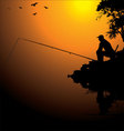 Fisherman vector image