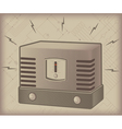 Vintage radio vector image