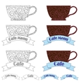 Design elements fo cafe vector image