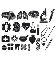 Medical icon set vector image