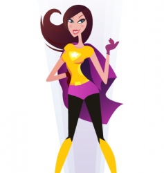 Sexy superwoman vector image