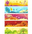 Nature background vector image