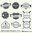 Softball Champs Labels vector image